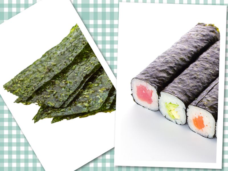 rong biển Nori dùng để cuộn sushi rong biển Nori dùng để cuộn sushi